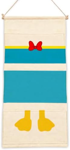 3-Pocket Hanging Wall Organizer, Cartoon Duck Design for Playroom by AUII+JO+DESIGN