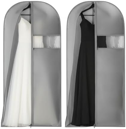 Kimmama Dress Bags for Gown, Garment Bag for Hanging Cloth, 23.6" x 65" by Kimmama