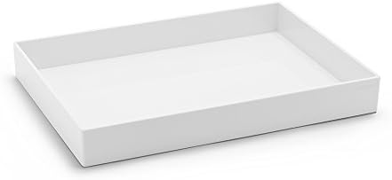 Poppin Large Accessory Tray, White, Rectangular by Poppin