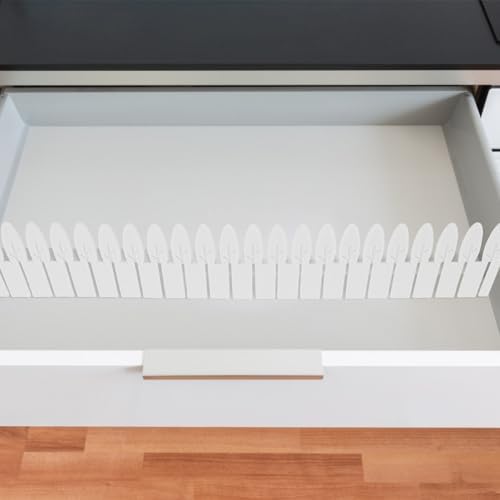 Adjustable Plastic Drawer Dividers Multi-functional Drawer Partition Boards 4pcs for Organizing Cabinets and Wardrobes, Easy Installation, Versatile Use for Kitchen and Bedroom - Image 5