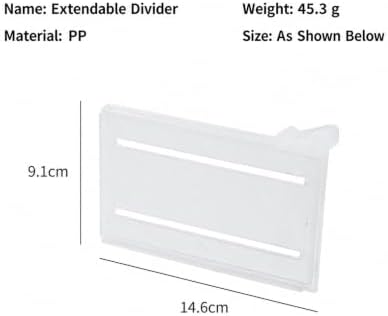Refrigerator Shelf Divider 4 Pack, Adjustable Fridge Organizer Divider, Expandable Refrigerator Partition Board, Clip-On Shelf Separator for Fridge, Freezer, Pantry & Kitchen Storage - Image 5