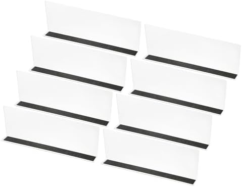 PATIKIL 8 Pack Shelf Dividers for Closet Organization, 13.8x1.6x4.8 Acrylic Magnetic Closets Separator Kitchen Cabinet Shelves Under Bed Blocker for Bedroom Kitchen Office, Clear by PATIKIL