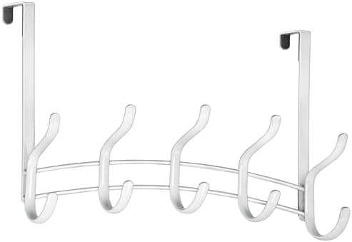 LYNK Professional® Home™ Over the Door Hooks - 10 Hook – Over the Door Coat Rack - Over the Door Hanger - Hanging Towels or Clothes - Bathroom, Bedroom, Laundry Room - Lifetime Ltd. Warranty, White - Image 2