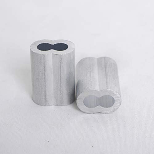 1/16 Cable Ferrule 200PCS, Aluminum Crimping Loop Sleeve for Wire Rope - Image 2