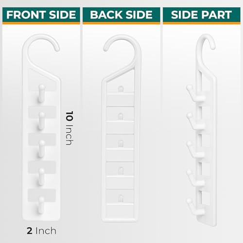 Set of 6 Space Saving Hangers for Clothes, Hanger Organizer Space Saver - Image 2