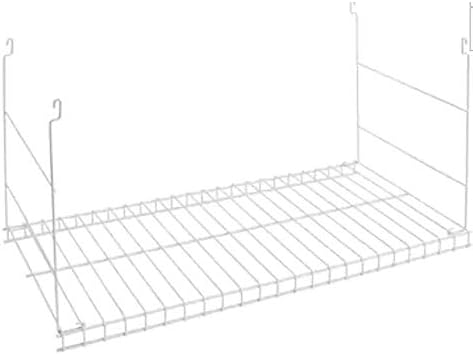 Rubbermaid Universal Closet 24 Inch Long Durable Steel Custom Wire Hanging Added Storage Shelf Accessory, White - Image 7