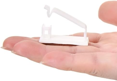 50Pcs Self Adhesive Cable Management Clips,Cable Organizers Wire Clips Cord Holder for PC Laptop Ethernet Cable Desktop Home Office(1.78’’ x 0.75’’ x 0.28’’, White) - Image 4