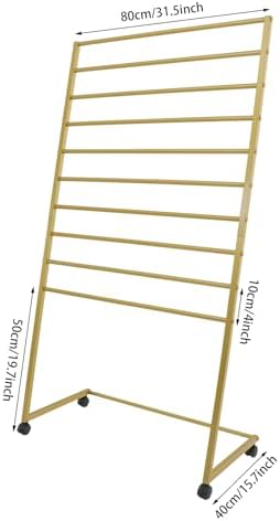 10 Tiers Rolling Display Tie & Scarf Rack Towel Belt Hanger - Image 6