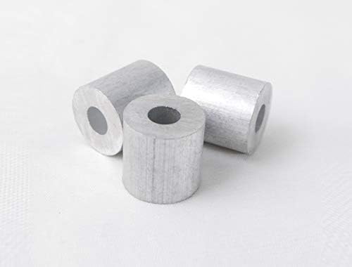 Wire Rope Stop Sleeve, for Wire Rope Dia. 3/16", Aluminum Alloy, PK 50 - Image 4