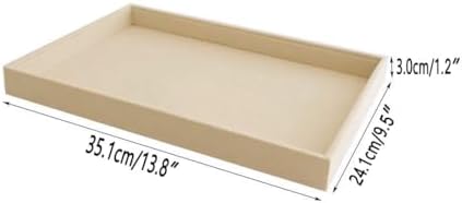 Large Beige Premium Quality Velvet Jewelry Display Box Tray Stackable Practical Trade Show Home Store Open Tray - Image 5