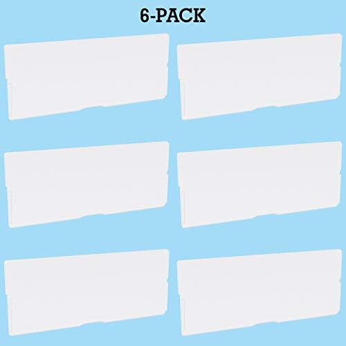 Akro-Mils 40717 Length Dividers for Plastic Storage Hardware and Craft Cabinet Large Drawers, (6-Pack), Clear - Image 6