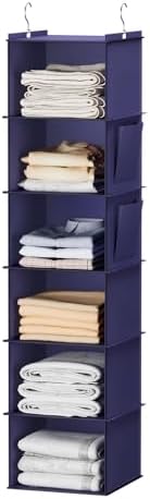 YOUDENOVA Hanging Closet Organizer and Storage, 6-Shelf, Purple by YOUDENOVA