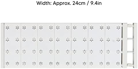 EVGATSAUTO Adjustable Telescopic Wardrobe Storage Partition Board Closet Organizer Shelf Divider Rod for Cabinet Bathroom Kitchen Bookcase with ABS Material (Length 73‑125cm/28.7‑49.2in) - Image 2