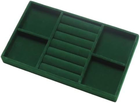Velvet Jewelry Trays for Drawers, Dark Green 2-in-1 by Unknown