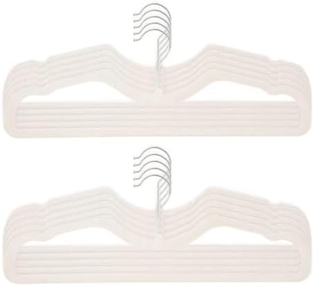 CUTSKY Velvet Hangers 50 Pack, Ultra Slim & Short Neck Hanger, 360 Swivel Hook, Space Saving Durable Non-Slip Felt Hangers,Beige b by Unknown