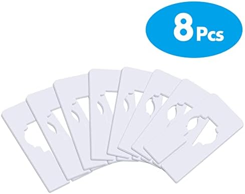 8 PCS Closet Rack Dividers, Wardrobe partition Board White Rectangular Clothing Hanger Dividers with a Bonus Marker, Writable & Reusable for Sorting Clothes Size, Color - Image 2