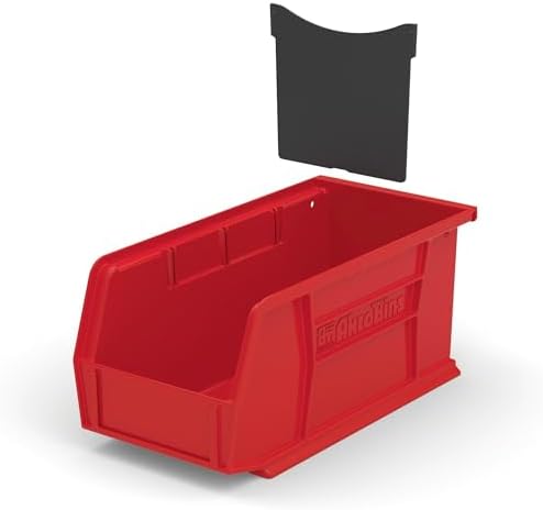 Akro-Mils 41230 Plastic Width Dividers for AkroBins Stackable Storage Bins Model 30230, Custom Storage Inserts for Tools, Crafts & Supplies, 6-Pack, Black - Image 2