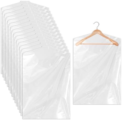 Ohuimrt Plastic Garment Bag, 35.5 Inch, 30 PCS by Ohuimrt
