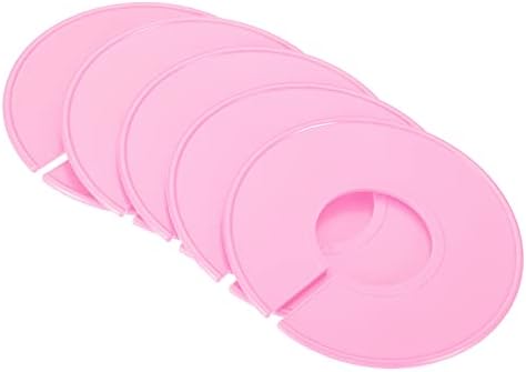 PATIKIL Clothes Dividers, 6 Pack Closet Clothing Rack Size Dividers Blank Labels Sorting Round Separator for Closet, Pink by PATIKIL