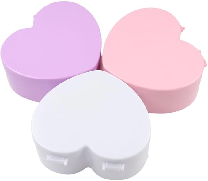 Vctitil 3 Pcs Heart shaped Jewelry Box - 2 Layer Jewelry Boxes with Mirror,Jewelry Storage Organizer,Jewelry Display Case,Desktop Organizer For Girls