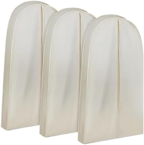 1 Acid Free Cotton Garment Bag Dress Suit Storage, 3 Pcs, 42 Inch by GliCraft