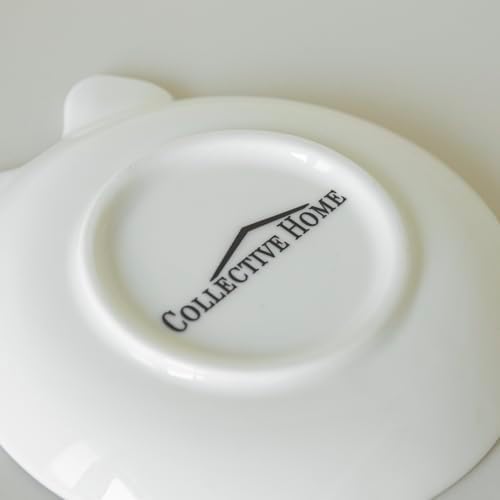 COLLECTIVE HOME Ceramic Jewelry Tray, Monogram Trinket Dish with Bow (S) - Image 6