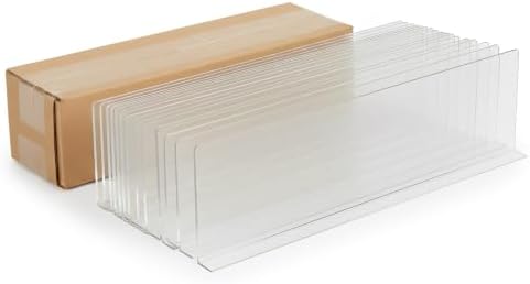 Shelf Dividers, 50 Pack, 3" x 17-9/16", Retail Shelf Organization, Product Separators, Clip Strip by ClipStripCorp