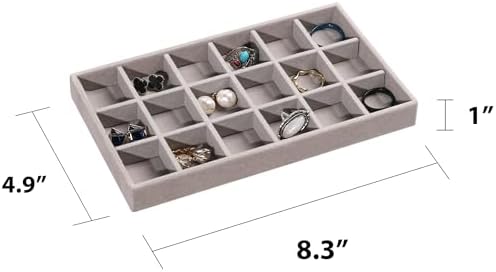 Frebeauty Jewelry Trays for Drawer,Set of 4 Jewelry Organizer and Storage - Image 2