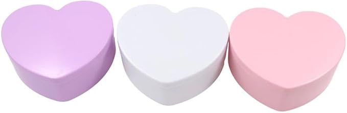 Vctitil 3 Pcs Heart shaped Jewelry Box - 2 Layer Jewelry Boxes with Mirror,Jewelry Storage Organizer,Jewelry Display Case,Desktop Organizer For Girls