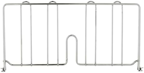METRO DD18C Super Erecta Chrome Plated Shelf Divider, 18" Width x 8" Height, Silver by Metro