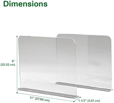 Bee Neat Closet Acrylic Shelf Dividers, Closet Organizer, 2 Pack, 8", 11 ⅝" - Image 5