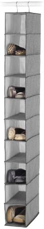 Whitmor Hanging Shoe Shelves - Crosshatch Gray by Whitmor