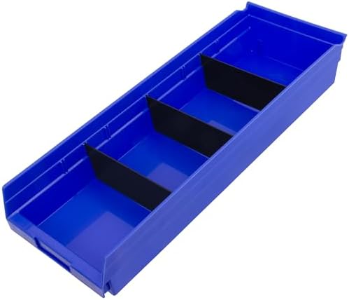 Akro-Mils 40150 Plastic Width Dividers for 4" Tall Shelf Bins, 24-Pk, Black - Image 4