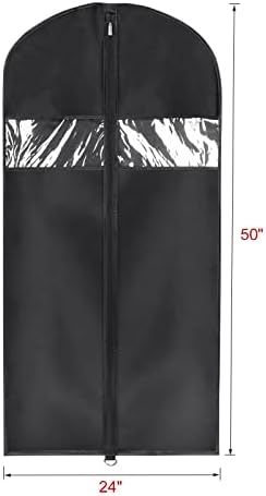 Univivi Garment Bag Suit Bag for Storage and Travel, 50 Inch, Set of 5 - Image 2