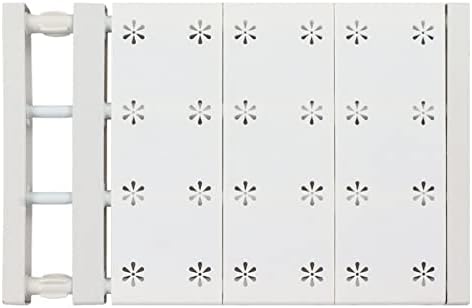 EVGATSAUTO Adjustable Telescopic Wardrobe Shelf Divider Closet Organizer Storage Partition Board for Cabinet Bathroom Kitchen Bookcase with ABS Material (Length 38‑60cm/15.0‑23.6in) - Image 6