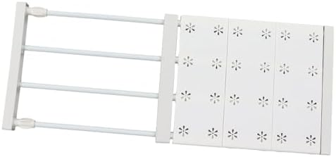 EVGATSAUTO Adjustable Telescopic Wardrobe Shelf Divider Closet Organizer Storage Partition Board for Cabinet Bathroom Kitchen Bookcase with ABS Material (Length 38‑60cm/15.0‑23.6in) - Image 7