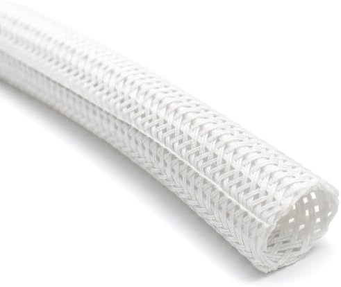 Electriduct 3/8" Hook Self Closing Wrap Around Sleeve - 10 Feet - White by Electriduct