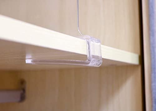 CY craft Shelf Dividers for Closets, 8PCS Clear Acrylic Shelf Divider for Wood Shelves and Clothes Organizer/Purses Separators Perfect for Kitchen Cabinets and Bedroom Organizer - Image 7