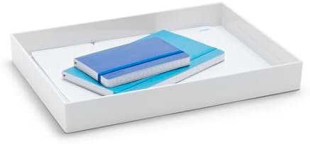 Poppin Large Accessory Tray, White, Rectangular - Image 2