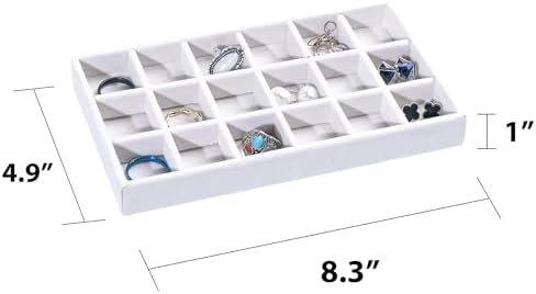 Frebeauty Jewelry Trays for Drawer,Set of 9 Jewelry Organizer and Storage - Image 2