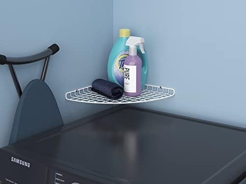 ClosetMaid Corner Shelf Organizer, Wall Mount Hanging Corner Shelves, Durable Steel, White, 8282 - Image 4
