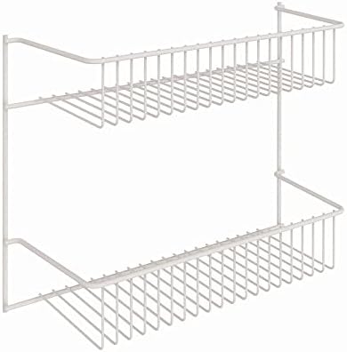 ClosetMaid 8002 2-Tier Wall Rack for Added Storage, 10.5-Inch H x 12.5-Inch W x 5-Inch D, White by Unknown