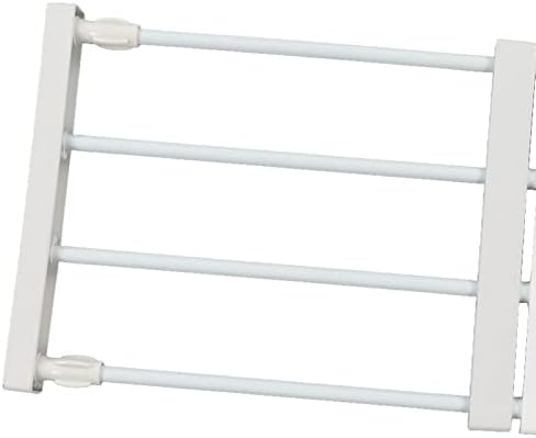 EVGATSAUTO Adjustable Telescopic Wardrobe Shelf Divider Closet Organizer Storage Partition Board for Cabinet Bathroom Kitchen Bookcase with ABS Material (Length 38‑60cm/15.0‑23.6in) - Image 2