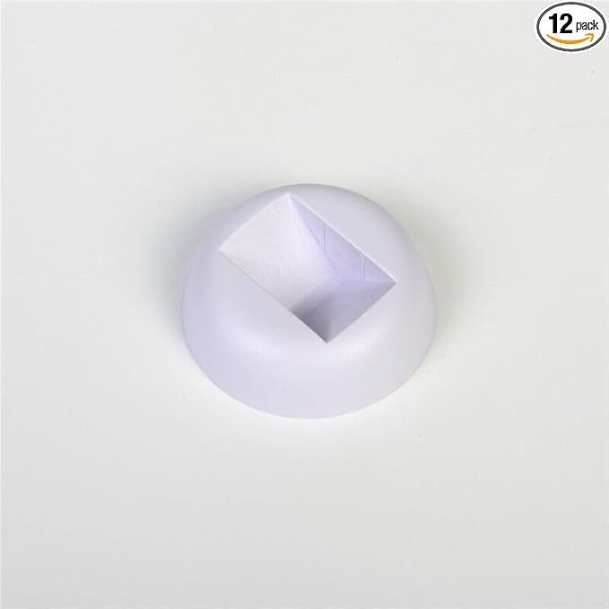 12PCS 3D Floating Frame Display Stand, Jewelry Box, Gift Box, Ornament Organizer, Small Travel Jewelry Box, PE Film Anti-Oxidation, Suspended Display Box Stackable (White, Round Stands)