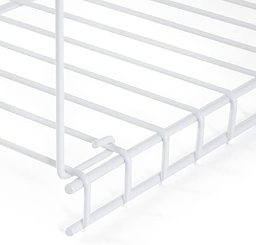 Rubbermaid Universal Closet 24 Inch Long Durable Steel Custom Wire Hanging Added Storage Shelf Accessory, White - Image 6