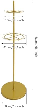 Floor Standing Belt Display Rack, 66in Height Display Stands for Belts - Image 2