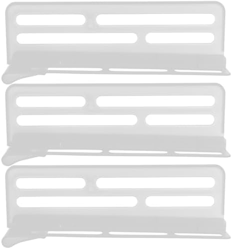 ARTIBETTER 3Pcs Adjustable Refrigerator Side Door Dividers Plastic Fridge Organizers for Food and Beverage Storage Space-Saving Partition Boards for Home Kitchen and Freezer by ARTIBETTER