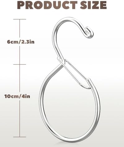 Supforce 6 Pack Belt Hanger, Belt Organizer for Closet, Silver - Image 3
