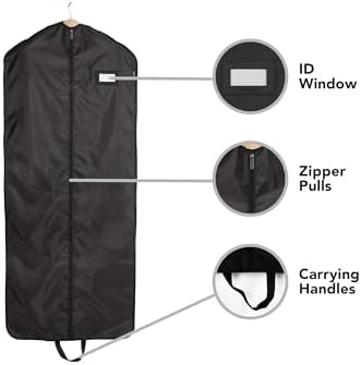 Covermates Garment Bag Set for Closet Storage and Travel, 24" W x 44" L - Image 5