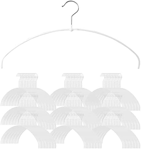 Mawa by Reston Lloyd, Euro Ultra-Thin Series, Non-Slip Space Saving Clothes Hanger, Style 40/PT for T-Shirts, Blouse, & Sun Dresses, Set of 180, White by Mawa
